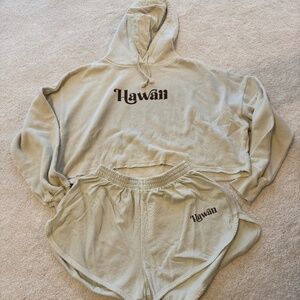 Hawaii Matching hoodie and shorts